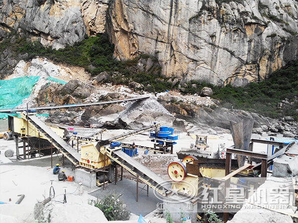 贵州遵义时产50吨硅石制砂生产线