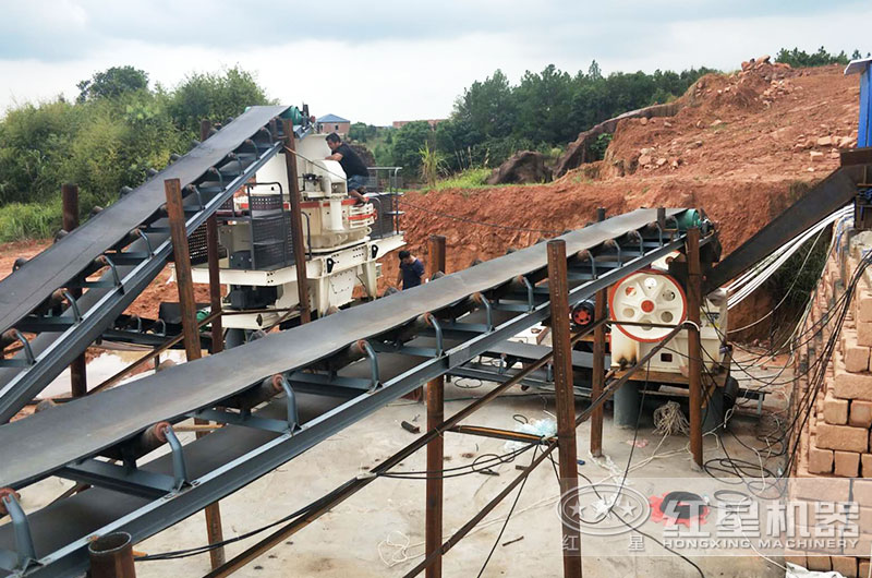 广东客户时产200吨机制砂生产线